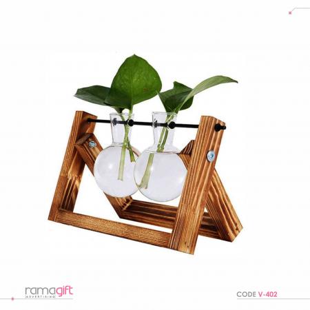 چاپ گلدان چوبی