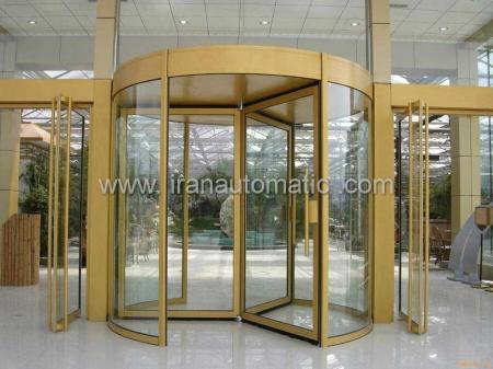 درب اتوماتیک شیشه ای گردان