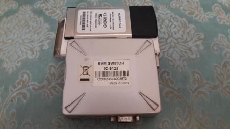 سوئیچ کنترل دو کامپیوتر KVM و کارت LAN Wireless