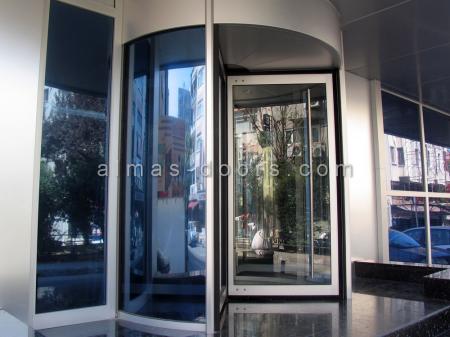 درب اتوماتیک شیشه ای گردان