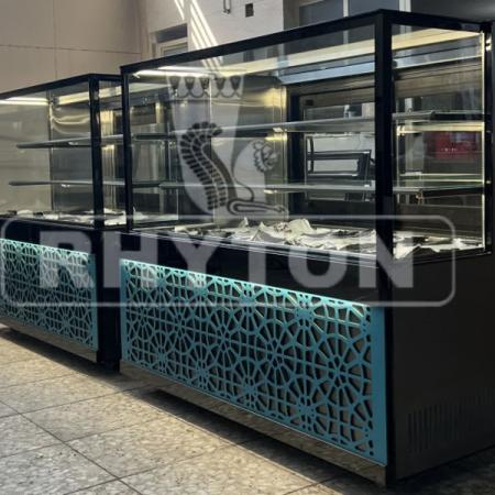 🍰یخچال شوکیک(ریتون شاپ) نمایش دسروشیرینی با نورپردازی