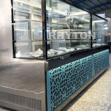 🍰یخچال شوکیک(ریتون شاپ) نمایش دسروشیرینی با نورپردازی