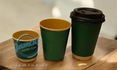 لیوان کاغذی کرکره ای دوجداره